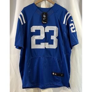 Mens NIKE‎ #23 Frank Gore Indianapolis Colts NFL Jersey On Field Blue 52